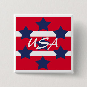 Badge Carré 5 Cm Pin patriotique carré