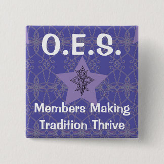 Badge Carré 5 Cm Pin pourpre d'étoile orientale