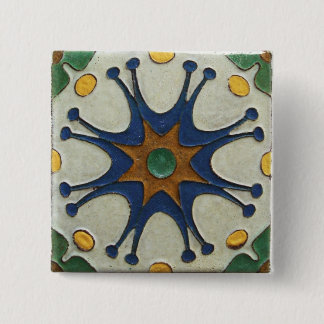 Badge Carré 5 Cm Pince de mosaïque Vintage