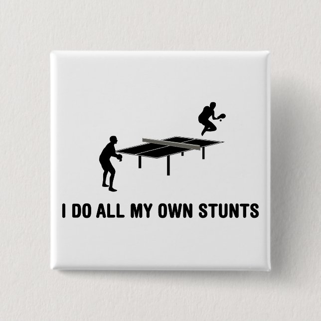 Badge Carré 5 Cm Ping-pong (Devant)