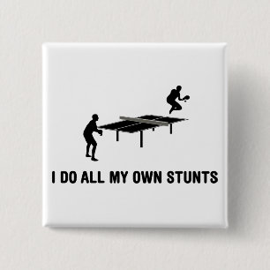 Badge Carré 5 Cm Ping-pong