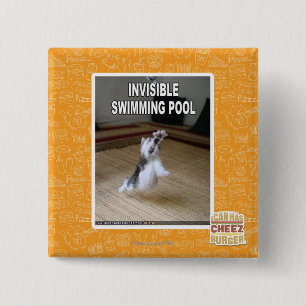 Badge Carré 5 Cm Piscine invisible