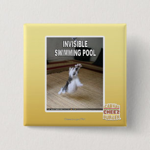 Badge Carré 5 Cm Piscine invisible
