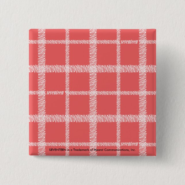 Badge Carré 5 Cm Plaid LtPink (Devant)