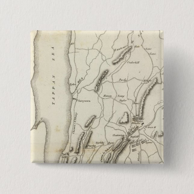 Badge Carré 5 Cm Plaines et armes blanches (Devant)