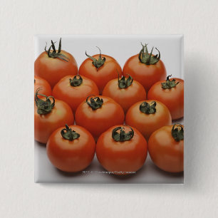 Badge Carré 5 Cm Plan rapproché des tomates