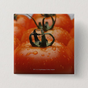 Badge Carré 5 Cm Plan rapproché des tomates 2