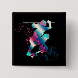 Badge Carré 5 Cm Planche à voile