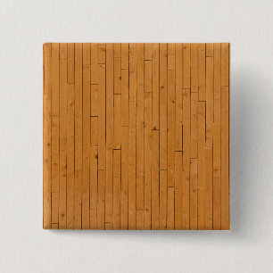 Badge Carré 5 Cm Plancher en bois