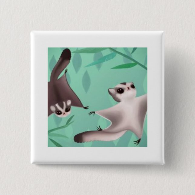 Badge Carré 5 Cm planeurs de sucre (Devant)