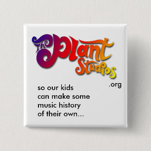 Badge Carré 5 Cm Plante Studios.org