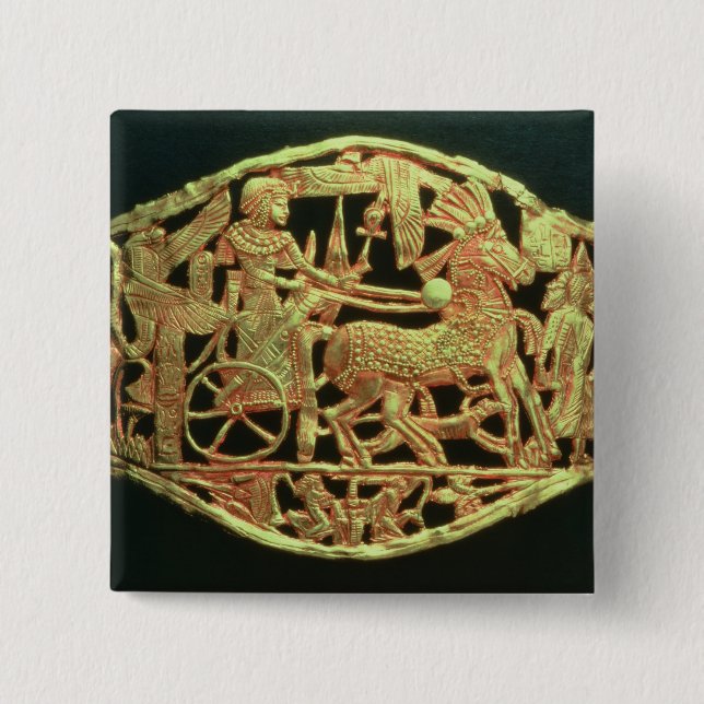 Badge Carré 5 Cm Plaque à jour ou boucle (Devant)