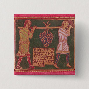 Badge Carré 5 Cm Plaque d'une croix
