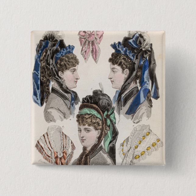 Badge Carré 5 Cm Plat de mode (Devant)