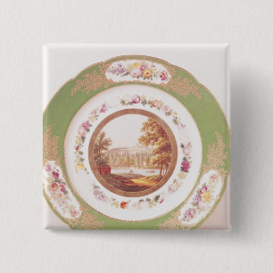 Badge Carré 5 Cm Plat dépeignant vieux Pont de Sevres