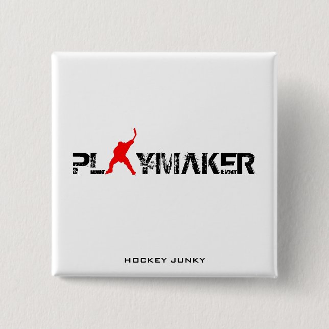 BADGE CARRÉ 5 CM PLAYMAKER (Devant)