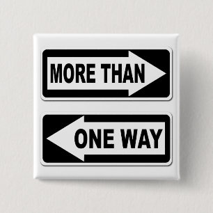 Badge Carré 5 Cm Plus d'un bouton de manière