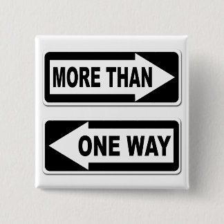 Badge Carré 5 Cm Plus d'un bouton de manière
