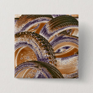 BADGE CARRÉ 5 CM PNEUS