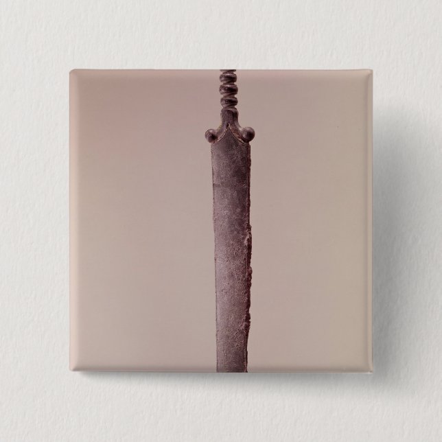 Badge Carré 5 Cm Poignard (Devant)