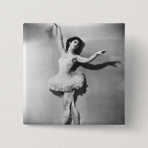 Badge Carré 5 Cm Pointe B&W d'en de ballerine