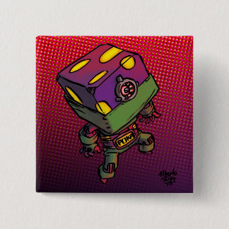 Badge Carré 5 Cm Poka