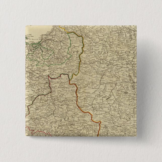 Badge Carré 5 Cm Pologne, Prusse 3 (Devant)