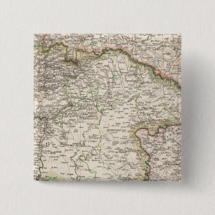 Badge Carré 5 Cm Pologne, Slovaquie