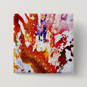 Badge Carré 5 Cm Polychromoptique #1A by Michael Moffa