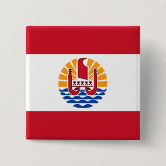 Badge Carré 5 Cm Polynésie française, France