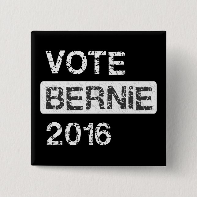 Badge Carré 5 Cm Ponceuses 2016 de Bernie de vote (Devant)