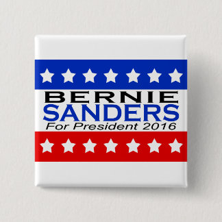 Badge Carré 5 Cm Ponceuses de Bernie pour le président 2016