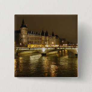 Badge Carré 5 Cm Pont de nuit