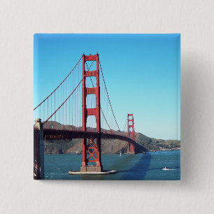 Badge Carré 5 Cm Pont Golden Gate