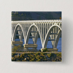 Badge Carré 5 Cm Pont Patterson Memorial Bridge route 101 sur