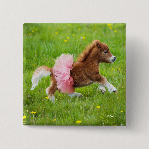 Badge Carré 5 Cm Pony à Tutu