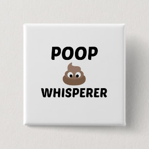 BADGE CARRÉ 5 CM POOP WHISPETER