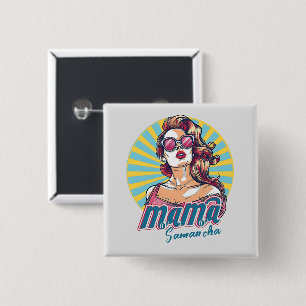 Badge Carré 5 Cm Pop Art Retro Personnalisé (9)