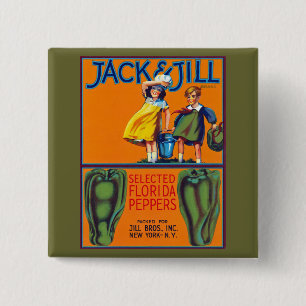 Badge Carré 5 Cm Popers Jack & Jill Florida