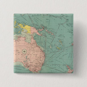 Badge Carré 5 Cm Port australasien, polynésien