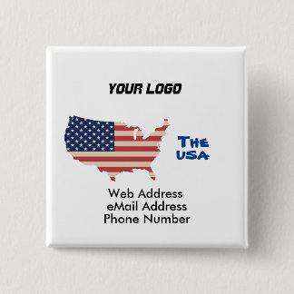 Badge Carré 5 Cm PORTE - CLÉ de carte américain KeyHolder