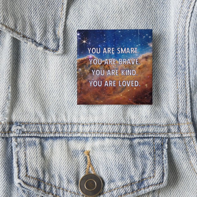 Badge Carré 5 Cm Porte - clé personnalisable Smart Brave (Créateur téléchargé)