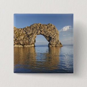 Badge Carré 5 Cm Porte de Durdle, patrimoine mondial de la côte jur