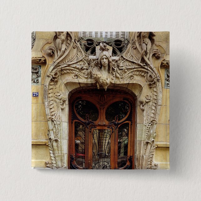 Badge Carré 5 Cm Porte d'entrée aux appartements (Devant)