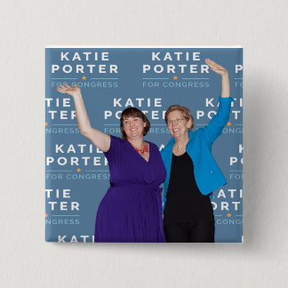 Badge Carré 5 Cm Portier carré de Katie de bouton pour le congrès