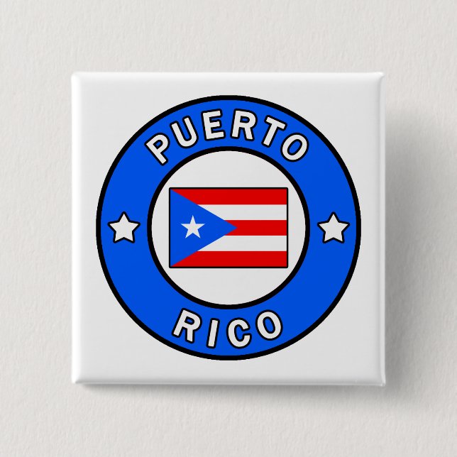 Badge Carré 5 Cm Porto Rico (Devant)