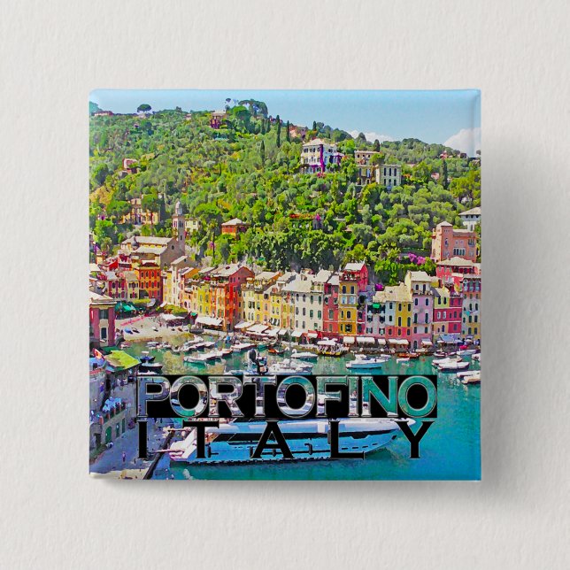 Badge Carré 5 Cm Portofino (Devant)