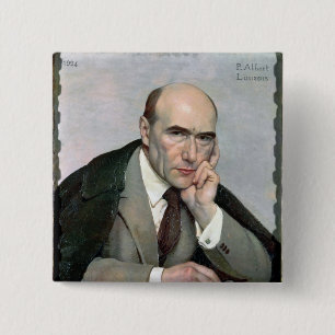 Badge Carré 5 Cm Portrait d'André Gide 1924