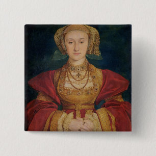 Badge Carré 5 Cm Portrait d'Anne de Cleves 1539
