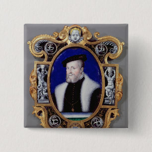 Badge Carré 5 Cm Portrait d'Anne, premier duc de Montmorency